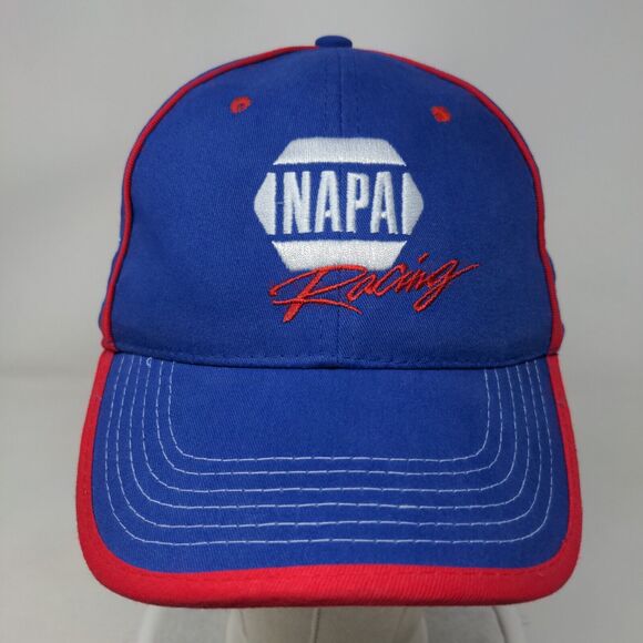 NAPA Racing Strapback Hat Blue Chase Elliot #24 Ron Capps #28 Embroidered Logo - Picture 2 of 8